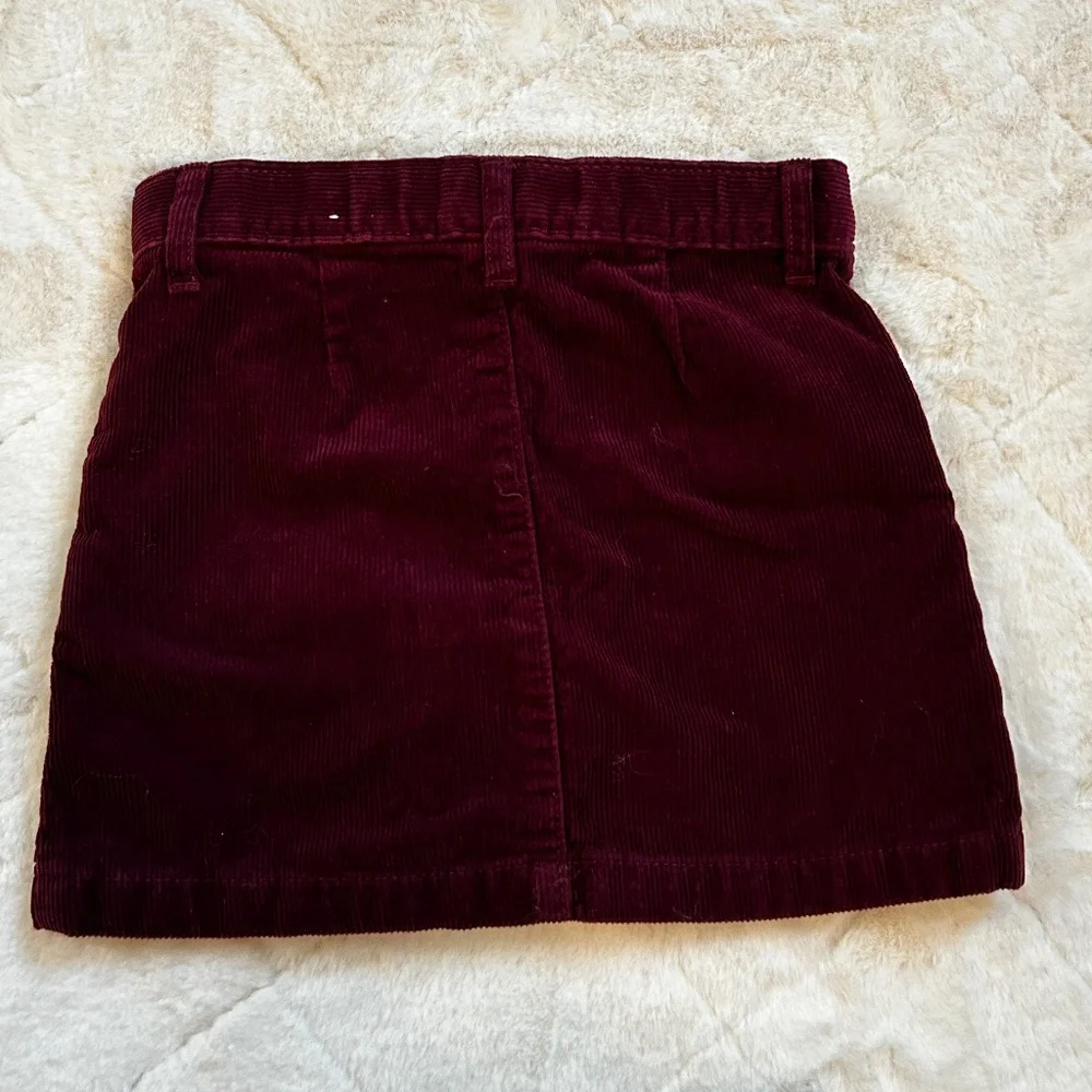 THE CHILDREN’S PLACE Denim Skirt and Burgundy Corduroy Skirt Bundle SIZE 4